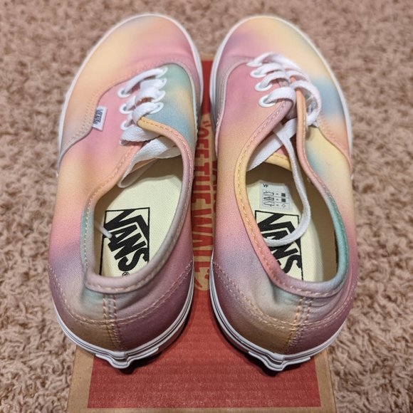 Vans Authentic Rainbow Aura Shift Multi Color Tie Dye Womens Size 6.5 - Picture 4 of 6